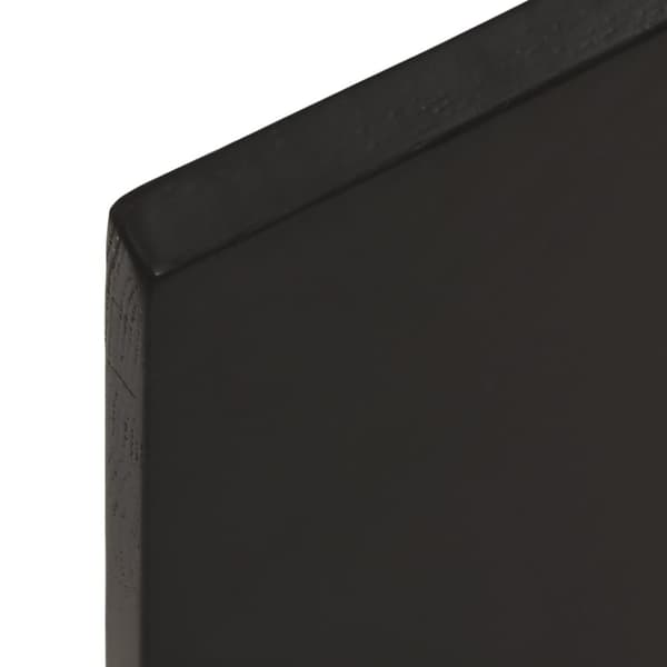 vidaXL Benkeplate til bad mørkebrun 60x30x2 cm behandlet heltre