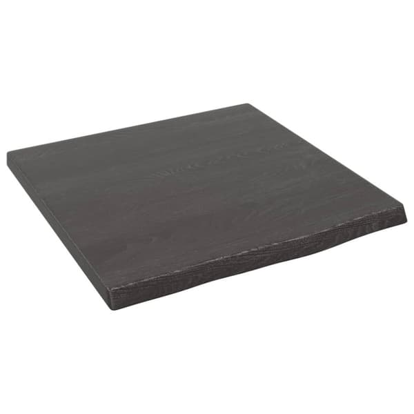 vidaXL Benkeplate til bad mørkebrun 40x40x2 cm behandlet heltre