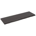 Miniatyrbilde 3 av 11: vidaXL Benkeplate til bad mørkebrun 160x50x(2-6) cm behandlet heltre