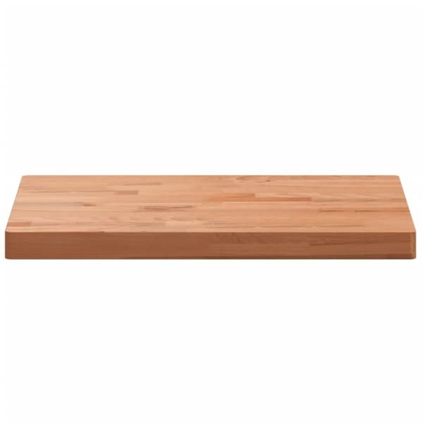 vidaXL Benkeplate til bad 60x40x4 cm heltre bøketre