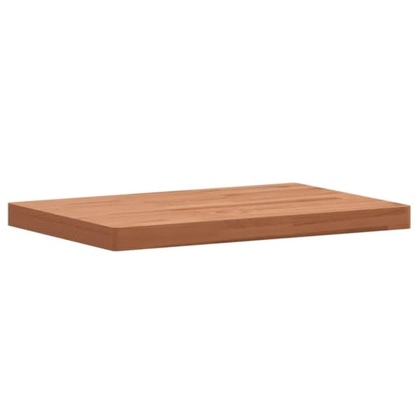 vidaXL Benkeplate til bad 60x40x4 cm heltre bøketre
