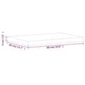 Miniatyrbilde 6 av 7: vidaXL Benkeplate til bad 60x40x4 cm heltre bøketre
