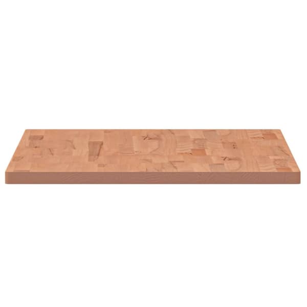 vidaXL bordplade til badeværelse 100x60x2,5 cm massivt bøgetræ