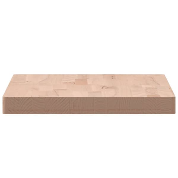 vidaXL bordplade til badeværelse 60x40x4 cm massivt bøgetræ