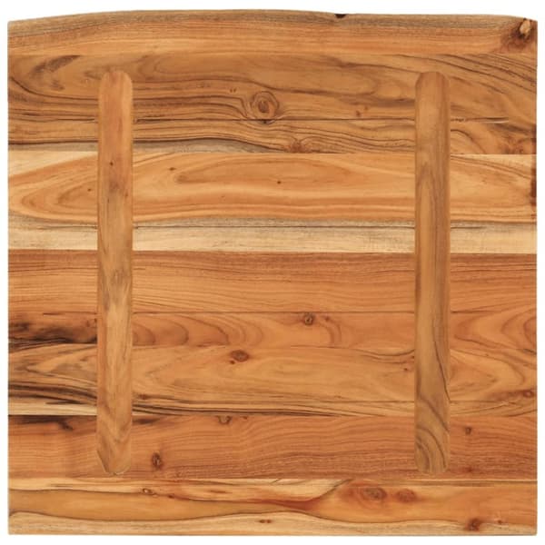 vidaXL Bänkskiva för badrum 60x60x2,5 cm fyrkantig massiv akacia