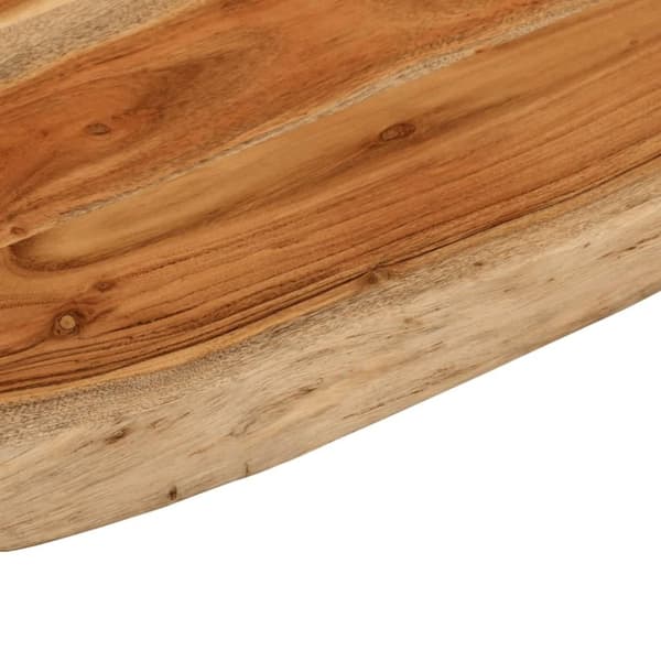 vidaXL Benkeplate for bad 70x60x2,5 cm rektangulær heltre akasie
