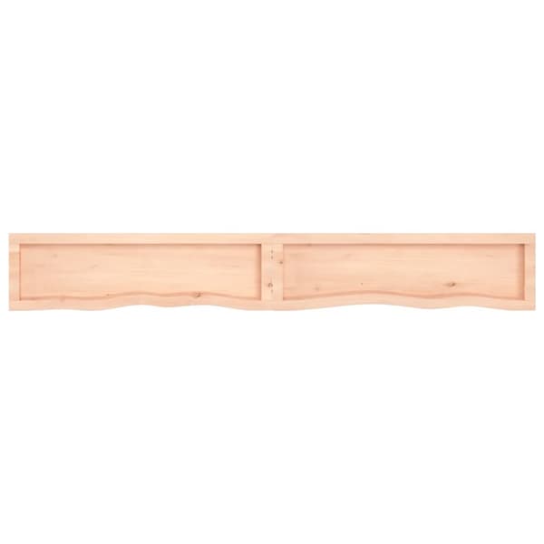 vidaXL Bänkskiva för badrum 200x30x(2-6) cm obehandlat massivt trä -  Bänkskivor