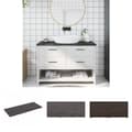 Miniatyrbild 1 av 10: The Living Store Bänkskiva badrum mörkbrun 120x50x(2-4) cm behandlat massivt trä -  Bänkskivor