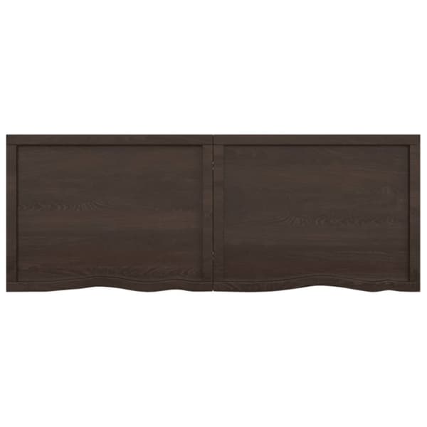 Køkkenbordplader - Living bordplade til badeværelse 160x60x(2-4) cm massivt træ mørkebrun