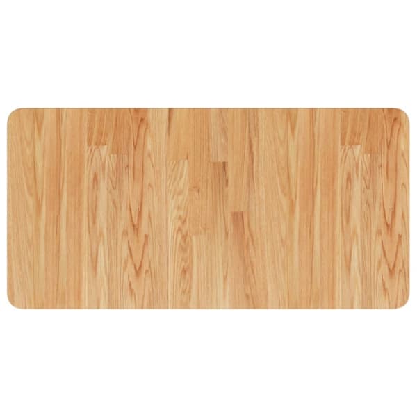 Bänkskiva för badrum ljusbrun 80x40x2,5cm massivt trä