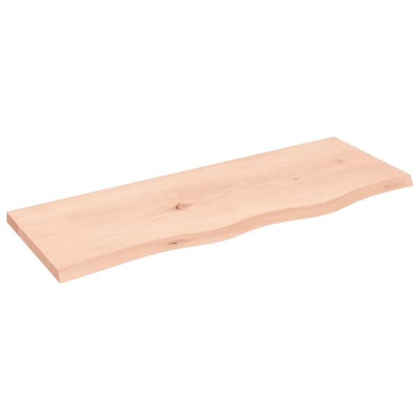 Bänkskiva för badrum 80x30x2 cm obehandlat massivt trä