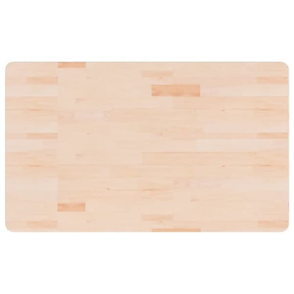 Bänkskiva för badrum 100x60x2,5 cm obehandlat massivt trä