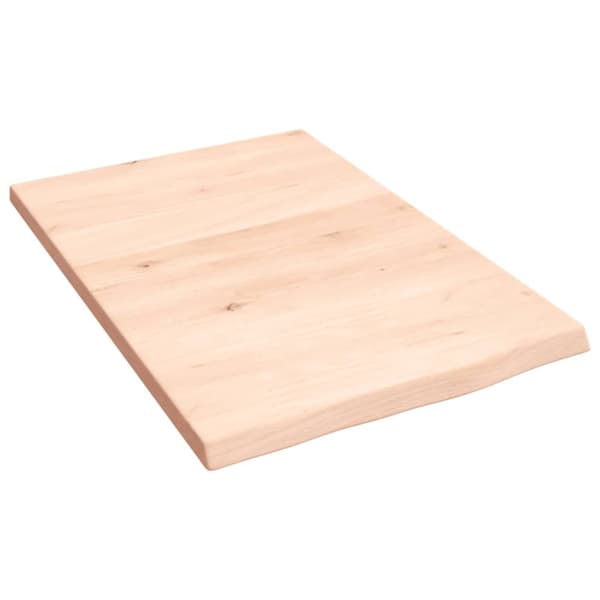 Bänkskiva för badrum 40x60x2 cm obehandlat massivt trä