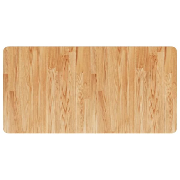 Bänkskiva badrum ljusbrun 100x50x2,5cm behandlat massivt trä