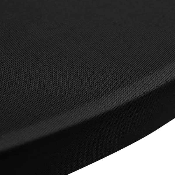 vidaXL Duk till ståbord Ø70 Stretch Svart 2-pack