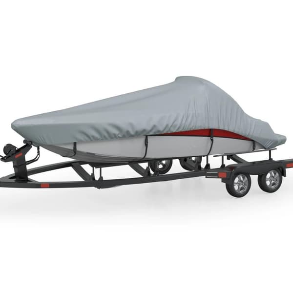 vidaXL Venepeite Harmaa Pituus 427-488 cm Leveys 173 cm