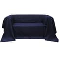 Miniatyrbilde 1 av 2: vidaXL Mikro-semsket sofa overtrekk marineblå 140 x 210 cm