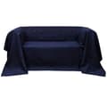 Miniatyrbilde 1 av 2: vidaXL Mikro-semsket sofa overtrekk marineblå 210 x 280 cm