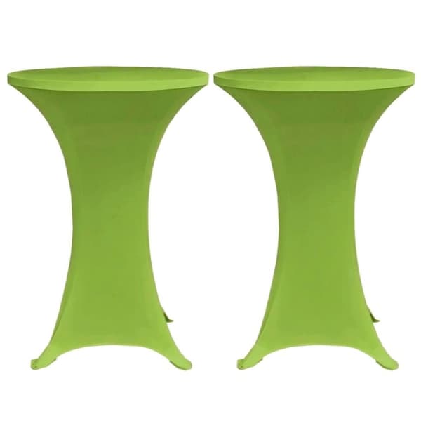 vidaXL Elastisk bordduk 2 stk 60 cm Grønn