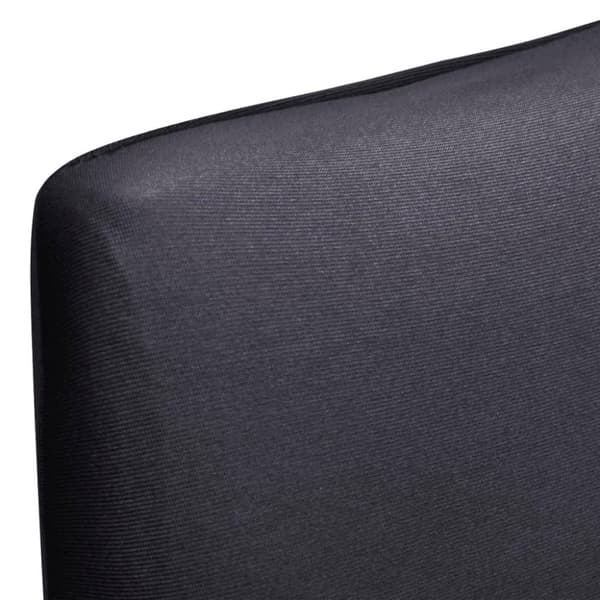 vidaXL Rett Elastisk Stoltrekk 6 stk Antrasitt