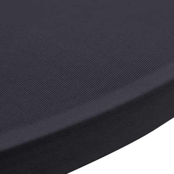 vidaXL Elastiskt bordsöverdrag 2 st 80 cm antracit
