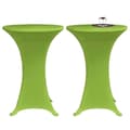 Miniatyrbilde 6 av 7: vidaXL Elastisk Bordduk 2 stk 80 cm Grønn