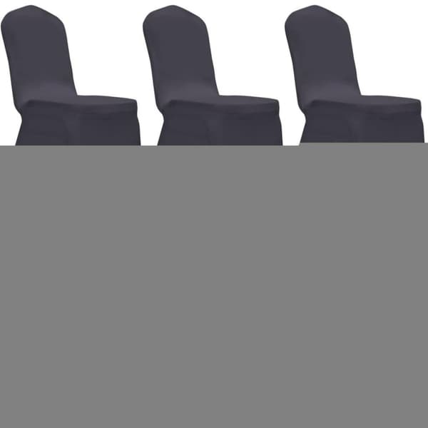 vidaXL Elastisk Stoltrekk 6 stk Antrasitt