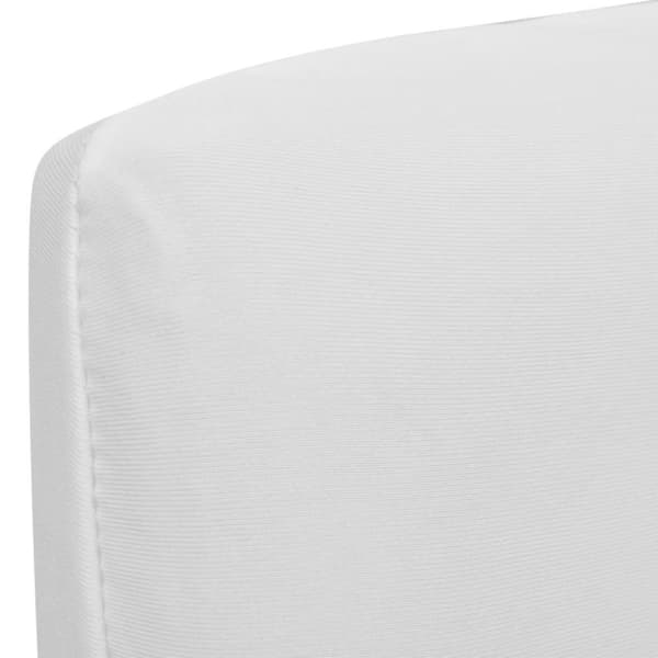 vidaXL Rett Elastisk Stoltrekk 4 stk Hvit