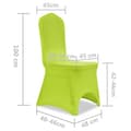 Miniatyrbilde 8 av 8: vidaXL Stretch Stoltrekk 6 stk Grønn
