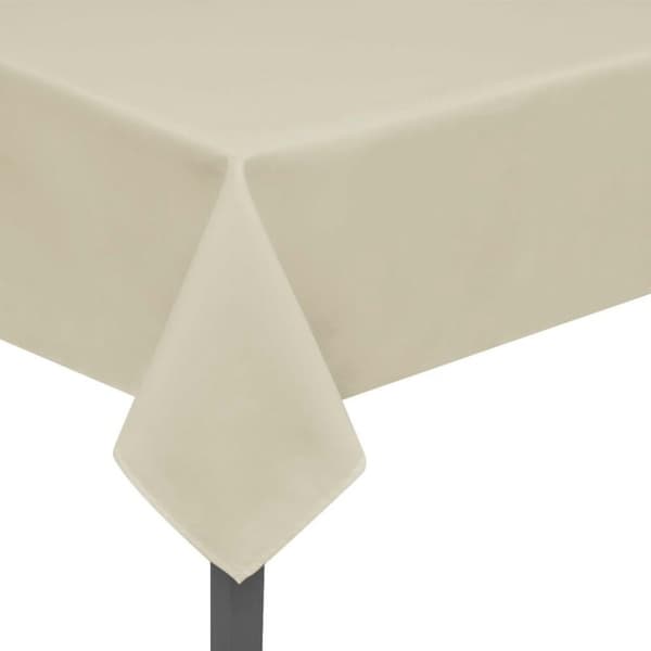 vidaXL Bordduker 5 stk Krem 170x130 cm