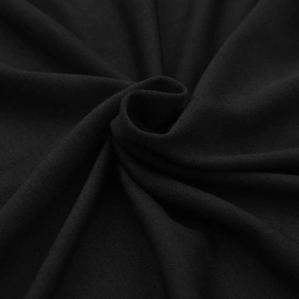 vidaXL Bordsöverdrag stretch 2 st svart 120x60,5x74 cm