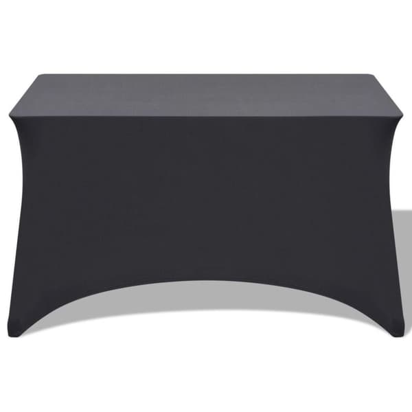 vidaXL Bordsöverdrag stretch 2 st antracit 120x60,5x74 cm