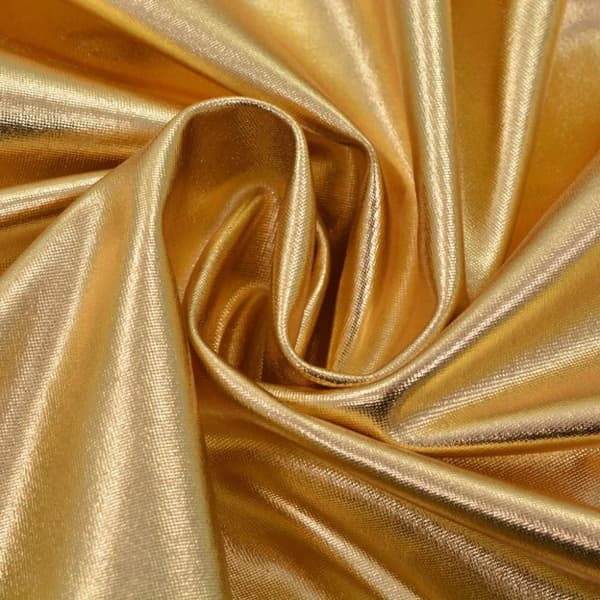 vidaXL Suora tuolinpäällinen 6 kpl stretch kulta