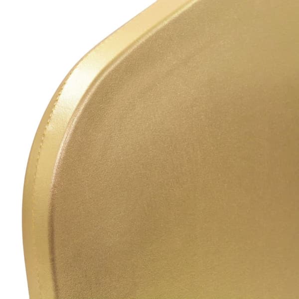 vidaXL Tuolinpäällinen 6 kpl stretch kulta