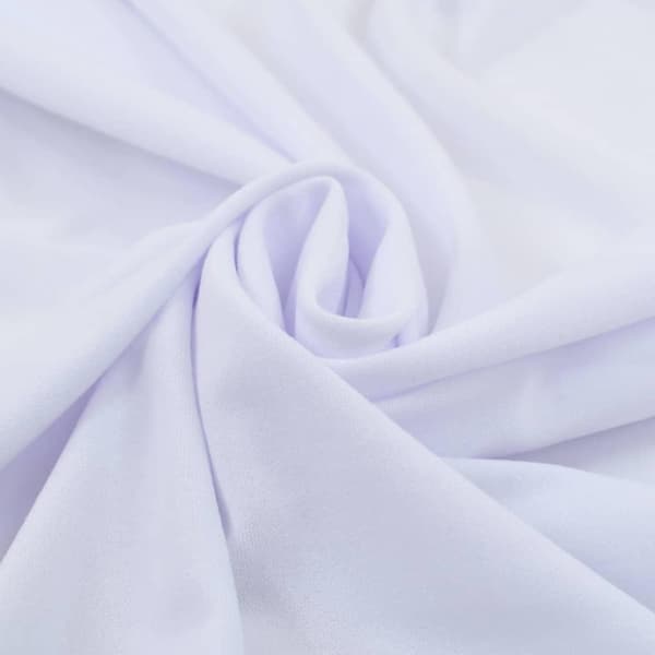 vidaXL Elastisk bordduk med skjørt 2 stk 243x76x74 cm hvit