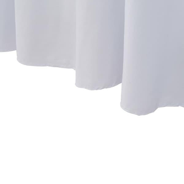 vidaXL Elastisk bordduk med skjørt 2 stk 243x76x74 cm hvit