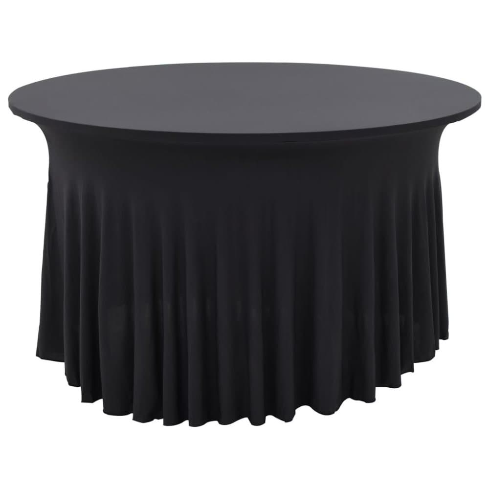 vidaXL Bordsöverdrag 2 st stretch golvlångt antracit 180x74 cm