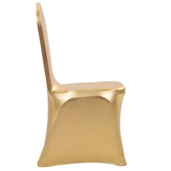 vidaXL Stoltrekk 6 stk stretch gull