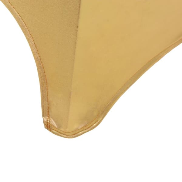 vidaXL Stoltrekk 6 stk stretch gull