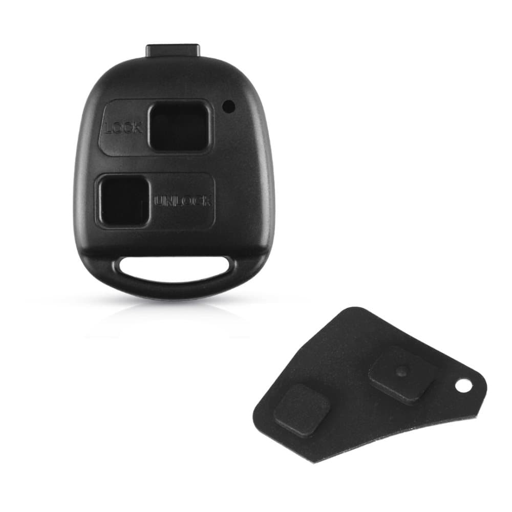2-knapps bilnyckelbyte med knappsats till Toyota