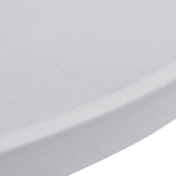 vidaXL Överdrag till ståbord Ø70 cm vit stretch 4 st