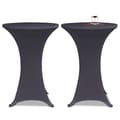 Miniatyrbilde 2 av 5: vidaXL Elastisk bordduk 4 stk 80 cm antrasitt