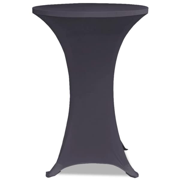 vidaXL bordovertræk i stretch 4 stk. 80 cm antracitgrå