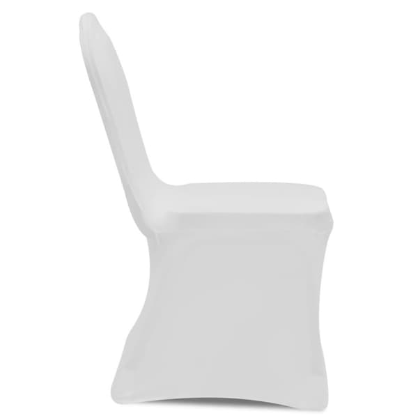 vidaXL Stolsöverdrag stretch vit 30 st
