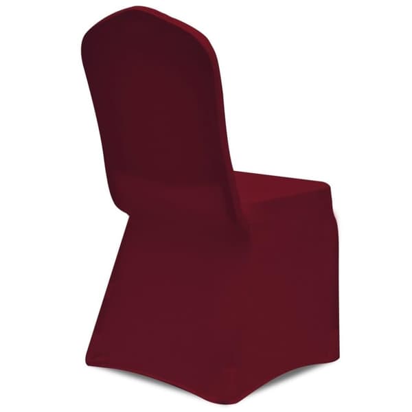vidaXL Stoltrekk elastisk burgunder 30 stk