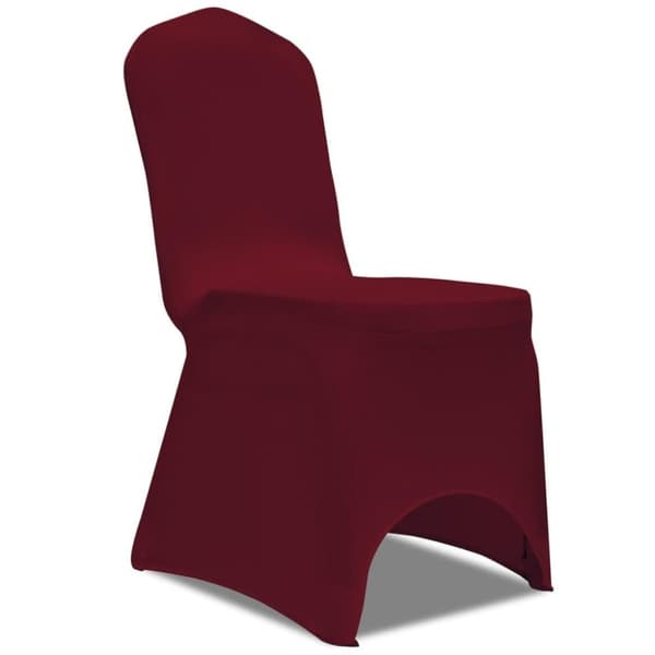 vidaXL Stoltrekk elastisk burgunder 30 stk