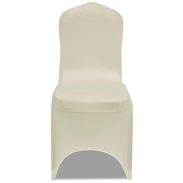 vidaXL Stoltrekk elastisk kremhvit 24 stk