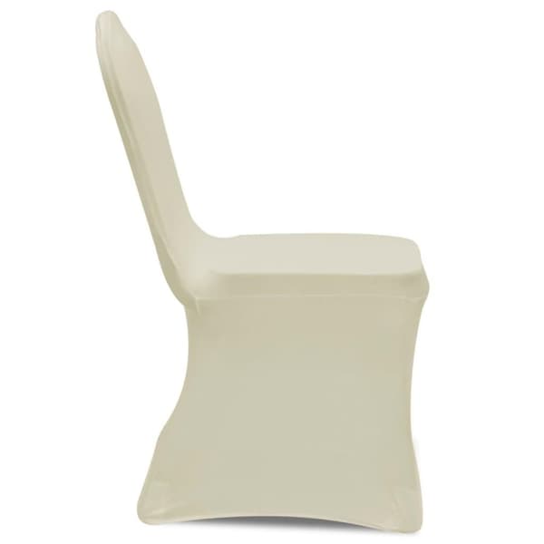 vidaXL Stoltrekk elastisk kremhvit 24 stk
