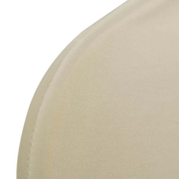 vidaXL Stoltrekk elastisk kremhvit 24 stk