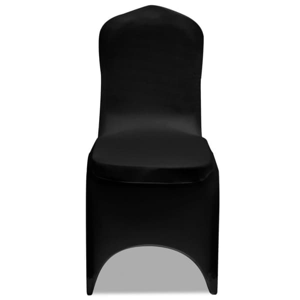 vidaXL Stoltrekk elastisk svart 24 stk